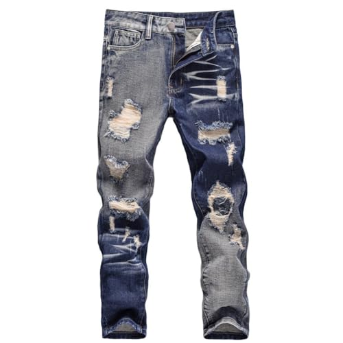 Valcatch Jungen Jeans Denim Hosen Zerrissene Skinny Stretch Hosen für Kinder Mode Hosen Casual Straight Fit Boot Cut Alter 5-13 Jahre von Valcatch