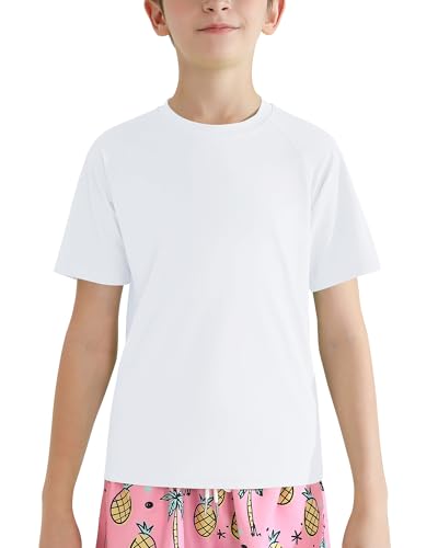 Valcatch Jungen Kurzarm Rash Guard Shirt UPF 50+ Schwimmshirt Schnell trocknendes Schwimmoberteil Sportliches T-Shirt für Kinder Surfen Wasser Pool Party Angeln Laufen 5-14 Jahre Valcatch Jungen Kurzarm Rash Guard Shirt UPF 50+ Schwimmshirt Schnell trocknendes Schwimmoberteil Sportliches T-Shirt für Kinder Surfen Wasser Pool Party Angeln Laufen 5-14 Jahre von Valcatch