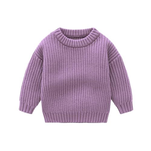 Valcatch Jungen Mädchen Strick Pullover Kleinkind Langarm Verschmutzt Farbe Rundhals Pullover Sweatshirts Säugling Herbst Winter Warme Kleidung für 0-6T von Valcatch