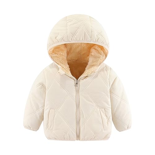 Valcatch Jungen und Mädchen Winter Oberbekleidung Kleine Kinder Kapuze Reißverschluss Puffer Wattierte Jacke Kleinkind Daunen Alternative Mäntel für 18M-6T von Valcatch