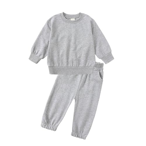 Valcatch Kinder Bekleidung Sets Rundhalsausschnitt Hoodie Sweatshirt und Jogger Jogginghose für Mädchen Hosen Sets Outfits 2 Stück Trainingsanzug Set von Valcatch