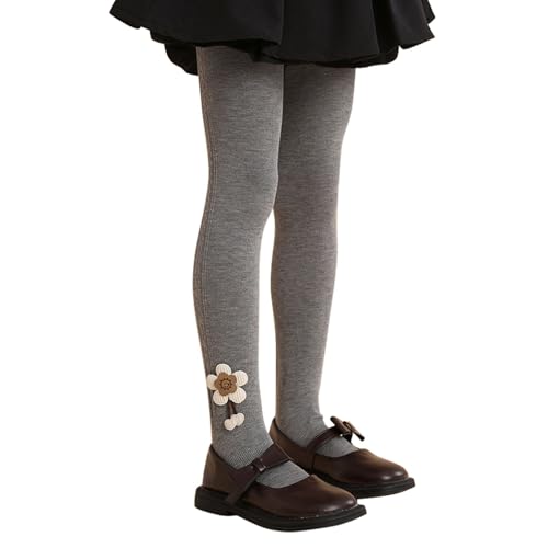 Valcatch Kinder Mädchen Baumwolle Strumpfhosen Solid Plain Leggings, Strümpfe Footed Pantyhose Schule Kleid Uniform Winter Strumpfhosen für 4-12 Jahre von Valcatch