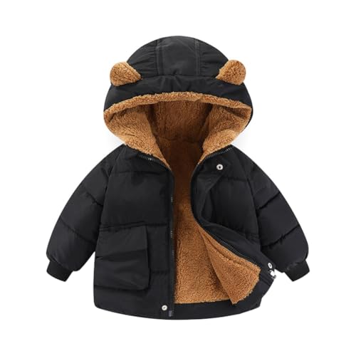 Valcatch Kleinkind Baby Junge Mädchen Daunen-Hoodie-Jacke Leichter Daunenmantel mit Reißverschluss Winter Warme Oberbekleidung für kleine Kinder 18M-7Y von Valcatch