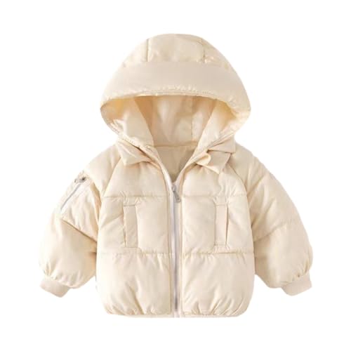 Valcatch Kleinkind Baby Junge Mädchen Winter Daunenmäntel Leichte Daunenjacke mit Reißverschluss mit Kapuze Winddicht Dicke Oberbekleidung für kleine Kinder 1-6 Jahre von Valcatch