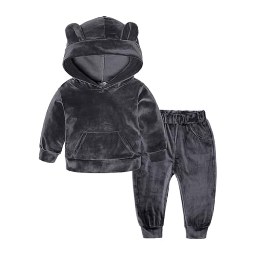 Valcatch Kleinkind Baby Jungen und Mädchen Herbst Kleidung Neugeborene Trainingsanzüge Set Samt Langarm Pullove Hoody Sweatshirts Jogginghose 2Pcs Sport Outfits Unisex für 9M-7T Valcatch Kleinkind Baby Jungen und Mädchen Herbst Kleidung Neugeborene Trainingsanzüge Set Samt Langarm Pullove Hoody Sweatshirts Jogginghose 2Pcs Sport Outfits Unisex für 9M-7T von Valcatch