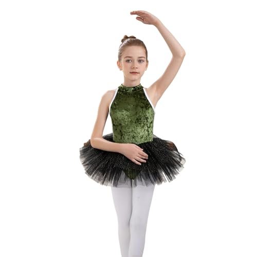 Valcatch Mädchen Ballett Tanz Trikots mit Rock Kinder Teenager Gymnastik Trikots Tutu Kleid Kleinkind Tanz Leibchen Outfits von Valcatch