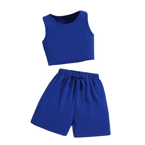 Valcatch Mädchen Bekleidungssets, 2-Teiliges ärmelloses Crop-Tanktop Mit Rundhalsausschnitt Und Kurze Hose Mit Hoher Taille, Sommerspor Trainingsanzug Trainingssets Für Kinder 8 9 10 11 12 Jahre Valcatch Mädchen Bekleidungssets, 2-Teiliges ärmelloses Crop-Tanktop Mit Rundhalsausschnitt Und Kurze Hose Mit Hoher Taille, Sommerspor Trainingsanzug Trainingssets Für Kinder 8 9 10 11 12 Jahre von Valcatch