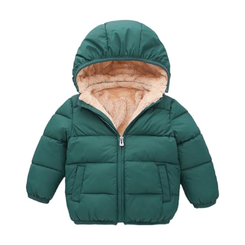 Valcatch Mädchen Jungen Winter Fleece Jacken mit Abnehmbarer Kapuze Kleinkind Daunenjacke Winter gepolsterter Daunenmantel Warme Oberbekleidung von Valcatch