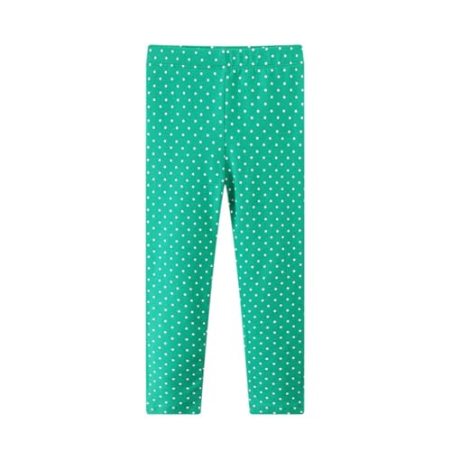 Valcatch Mädchen Leggings Fußlose Unterteile Polka Dots Baumwoll-Leggings für Mädchen Weiche Dehnbare Strumpfhosen Hosen für Kinder Kleinkind Knöchellänge Yoga Tanz Active Leggings für 2 3 4 5 6 7T von Valcatch