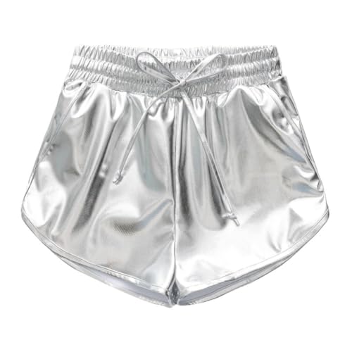 Valcatch Mädchen Metallic Shorts Sparkle Shiny Hot Pants Tanz Sportshorts für Mädchen 4-12 Jahre von Valcatch