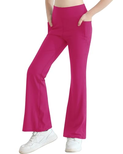Valcatch Mädchen Schlaghosen mit Hosentaschen Schlaghosen mit hoher Taille Kinder Gerippte Hosen Boot Cut Yoga Hosen Sportliche Tanzstrumpfhosen Freizeithose für Alter 4 5 6 7 8 9 10 11 12 Jahre Valcatch Mädchen Schlaghosen mit Hosentaschen Schlaghosen mit hoher Taille Kinder Gerippte Hosen Boot Cut Yoga Hosen Sportliche Tanzstrumpfhosen Freizeithose für Alter 4 5 6 7 8 9 10 11 12 Jahre von Valcatch