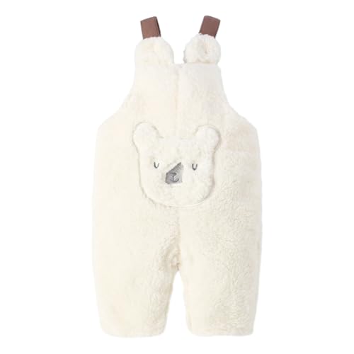 Valcatch Neugeborenes Baby Junge Mädchen Fleece Overalls Säugling Winter Warm Cartoon Hosenträger Latzhose Schneehose 3-18M von Valcatch