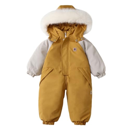 Valcatch Neugeborenes Baby Junge Mädchen Schneeanzug Säugling Langer Parka Mantel Dicker Warmer Kapuzen-Jumpsuit Mantel Winter Outwear 6-24M von Valcatch