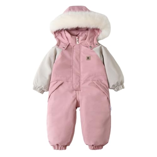 Valcatch Neugeborenes Baby Junge Mädchen Schneeanzug Säugling Langer Parka Mantel Dicker Warmer Kapuzen-Jumpsuit Mantel Winter Outwear 6-24M von Valcatch