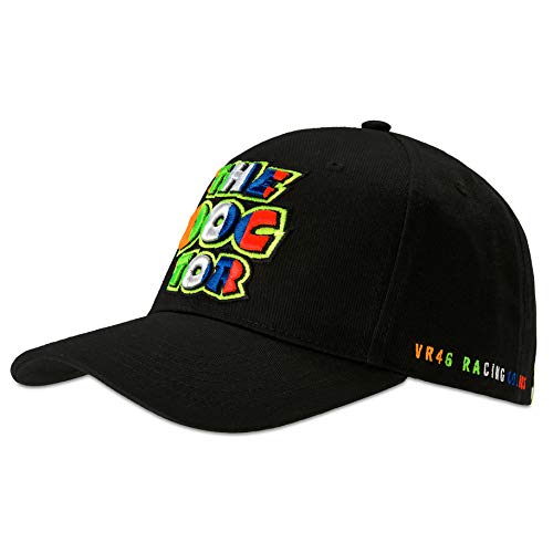 VR46 Valentino Rossi The Doctor Cap für Erwachsene, Einheitsgröße, Schwarz von Valentino Rossi