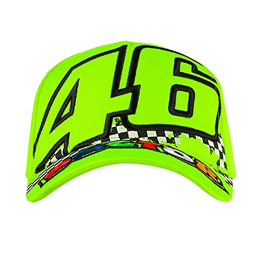 Valentino Rossi Kappe Mit Visier Sun And Moon,Mann,One Size,Gelb von Valentino Rossi