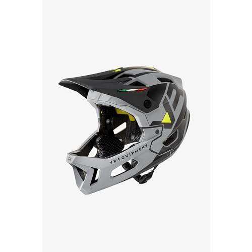 Valentino Rossi Men's Full Face MTB MIPS Helm, Grau, M von Valentino Rossi