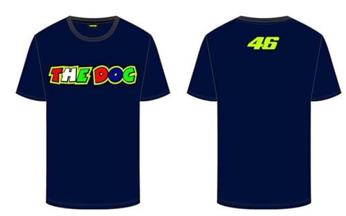 Valentino Rossi Unisex Vr46 Fan T-Shirt, blau, L von Valentino Rossi
