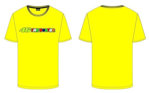 Valentino Rossi Unisex Vr46 Fan T-Shirt, gelb, 3XL von Valentino Rossi