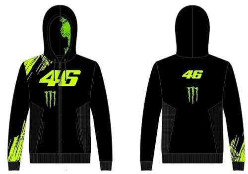 Valentino Rossi Unisex Vr46 Monster Dual Line Pullover, Schwarz, XXL Valentino Rossi Unisex Vr46 Monster Dual Line Pullover, Schwarz, XXL von Valentino Rossi