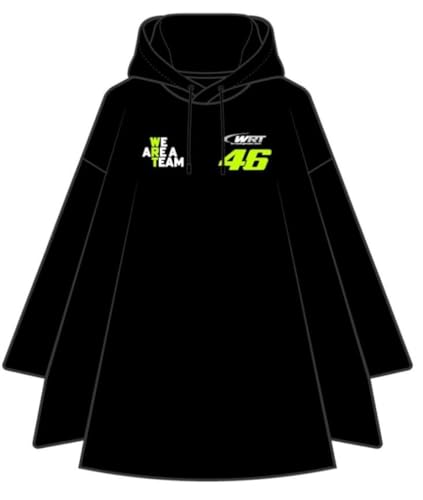 Valentino Rossi Unisex Vr46 Wrt Line Poncho, Schwarz, Einheitsgröße von Valentino Rossi