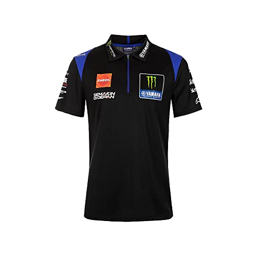 VR46 Polo Hemd Replica Yamaha Monster Team,Mann,M,Schwarz von Valentino Rossi