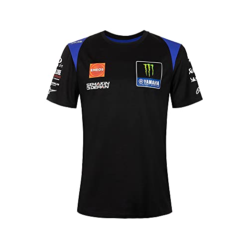 VR46 T-Shirts Replica Yamaha Monster Team,Mann,L,Schwarz von Valentino Rossi