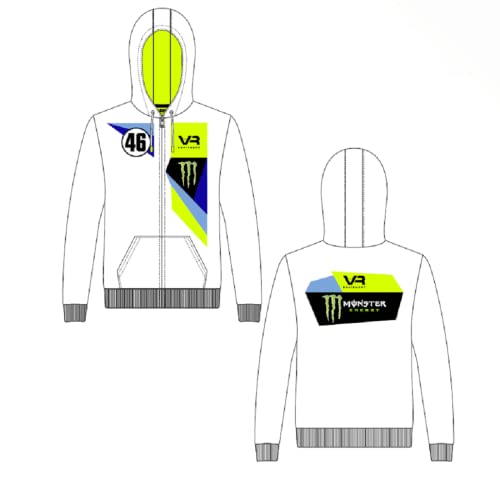 Valentino Rossi Sweatshirt Abu Dhabi,Mann,M,Weiss von Valentino Rossi