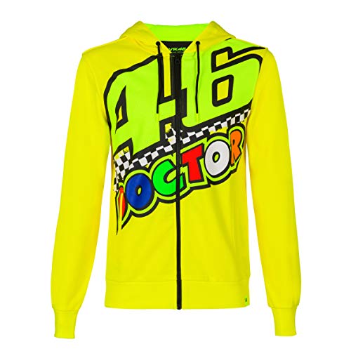 Valentino Rossi Sweatshirt Vr46 Classic Vlies, Gelb, XXL EU von Valentino Rossi