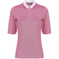 Valiente 2-Tone Pique Halbarm Polo pink von Valiente