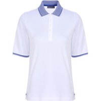 Valiente 2-Tone Pique Halbarm Polo weiß Valiente 2-Tone Pique Halbarm Polo weiß von Valiente