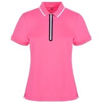 Valiente Funktions Pique Halbarm Polo pink von Valiente