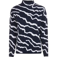 Valiente Gemustert Pullover Strick navy Valiente Gemustert Pullover Strick navy von Valiente
