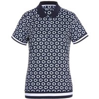 Valiente Gerade geschnittenes Druck Halbarm Polo navy Valiente Gerade geschnittenes Druck Halbarm Polo navy von Valiente