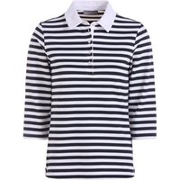 Valiente Jaquard-Streifen 3/4 Arm Polo navy Valiente Jaquard-Streifen 3/4 Arm Polo navy von Valiente
