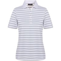 Valiente Jaquard-Streifen Halbarm Polo hellgrau Valiente Jaquard-Streifen Halbarm Polo hellgrau von Valiente