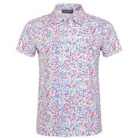 Valiente Rueckenfalte und Druck Halbarm Polo weiß Valiente Rueckenfalte und Druck Halbarm Polo weiß von Valiente