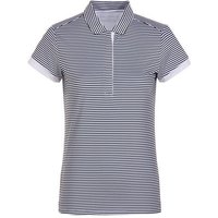 Valiente Streifen-Druck Halbarm Polo schwarz Valiente Streifen-Druck Halbarm Polo schwarz von Valiente