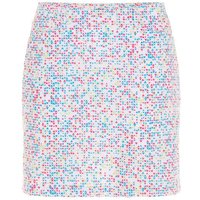 Valiente Stretch Druck kurz Skort weiß von Valiente