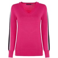 Valiente V-Neck Pullover Strick pink von Valiente