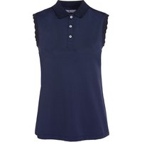 Valiente Wellen-Rib Nylon ohne Arm Polo navy von Valiente