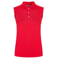 Valiente Wellen-Rib Nylon ohne Arm Polo rot von Valiente