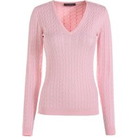 Valiente Zopf Pullover Strick rosa von Valiente