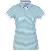 Valiente polo printed stripes Halbarm Polo grün von Valiente