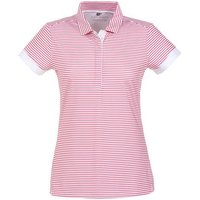 Valiente polo printed stripes Halbarm Polo pink von Valiente