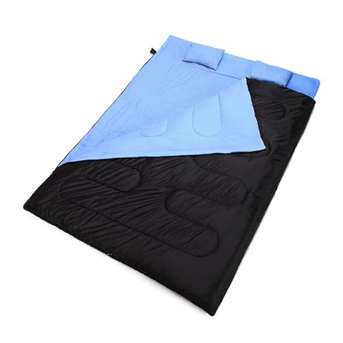 Doppelter warmer Schlafsack für den Winter, Frühling, dicker Thermo-Camping-Schlafsack, 2 Personen mit 2 Kissen für Outdoor, Camping, Wandern Doppelter warmer Schlafsack für den Winter, Frühling, dicker Thermo-Camping-Schlafsack, 2 Personen mit 2 Kissen für Outdoor, Camping, Wandern von Valink