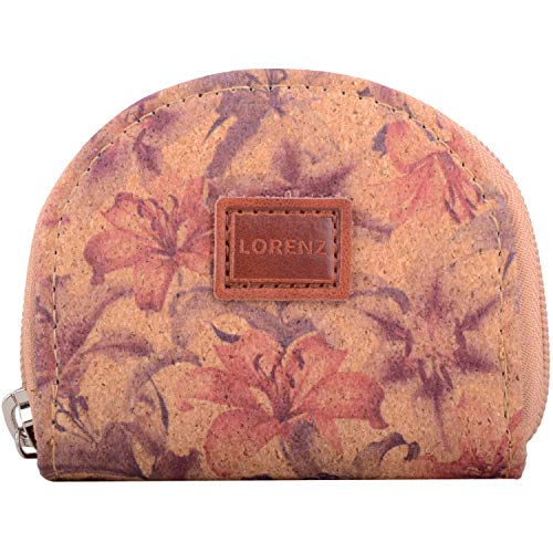 Damen-Geldbörse, Hufeisen-Halbrund, Kork, Blumen-Design, Lillies, Einheitsgröße Damen-Geldbörse, Hufeisen-Halbrund, Kork, Blumen-Design, Lillies, Einheitsgröße von Valita