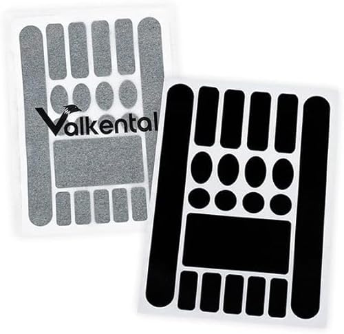 Valkental - Kratzschutz für Fahrrad Gepäckträger | Qualitative Klebestreifen zum Schutz vor Lackschäden | 20 Sticker in unterschiedlichen Größen | Schwarz von Valkental