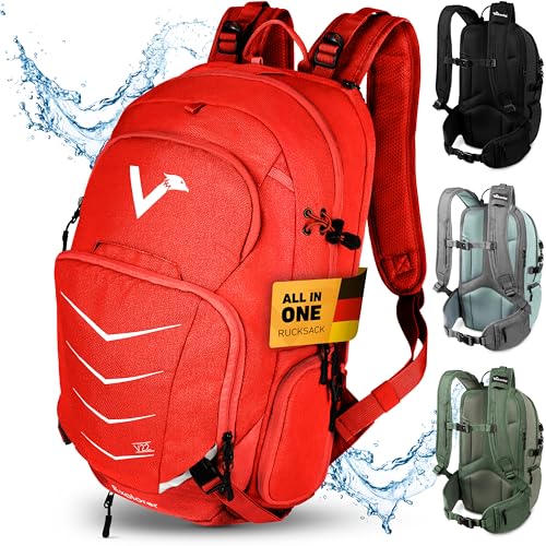 Valkental - Hochwertiger & Nachhaltiger Rucksack mit verstaubaren Hüftgurten | 22L | Erweiterbar mit Bauchtasche - Geeignet als Wanderrucksack, Trekkingrucksack, Fahrradrucksack & Outdoor Rucksack Valkental - Hochwertiger & Nachhaltiger Rucksack mit verstaubaren Hüftgurten | 22L | Erweiterbar mit Bauchtasche - Geeignet als Wanderrucksack, Trekkingrucksack, Fahrradrucksack & Outdoor Rucksack von Valkental