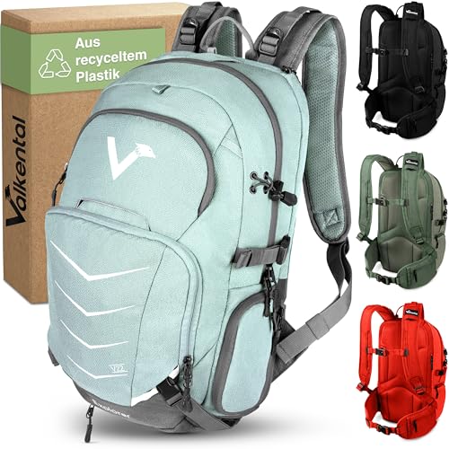 Valkental - Hochwertiger & Nachhaltiger Rucksack mit verstaubaren Hüftgurten | 22L | Erweiterbar mit Bauchtasche - Geeignet als Wanderrucksack, Trekkingrucksack, Fahrradrucksack & Outdoor Rucksack von Valkental